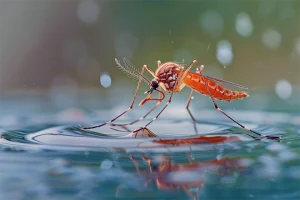 Mosquito on some water